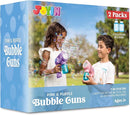JOYIN 2 Bubble Guns with 2 Bottles Refill Solution, Bubble Machine Gun for Kids, Toddlers, Party Favors, Summer, Outdoors Activity, Wedding, Easter, Birthday Gift by TinyTreasures Baby Boutique