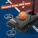 Mayfire Kids Basketball Hoop Adjustable Height 4-8.5 FT, Portable Basketball Goal System with 33'' Shatterproof Backboard for Kids Youth Teens in Driveway, Backyard, Outdoor Play by TinyTreasures Baby Boutique