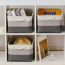 TcaFmac Storage Basket for Organizing - Large 4 Pack 16x12x8 inch Fabric Storage Bins for Shelves, Collapsible Storage Cubes for Closet Cloth Toy Gift Kids (Gradient Gray) by CozyNest Decor