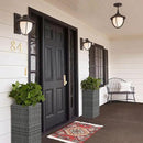SUNNYPARK 2 Pack Tall Planters for Outdoor Plants Rattan Modern Tall Square Planter Box with Removable Liners Indoor Outdoor Porch Patio Flower Pot (12’’ x 12’’ x 24’’) by CozyNest Decor
