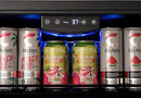Newair 24" Beverage Refrigerator 177 Can Capacity, Black Stainless Steel Mini Fridge with Built-in Cooler and Glass Door, Cool your Soda, Beer, and Beverages to 37F by CozyNest Decor