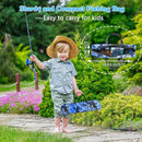Milerong Kids Fishing Rod, Kids Fishing Pole Portable Telescopic Fishing Rod and Reel Combo Kit for Boys, Girls, Youth - with Spincast Fishing Reel, Fishing Tackles, Fishing Lures, Fishing Lines by TinyTreasures Baby Boutique