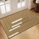 LEKEEPGO Door Mat 17"x29", Low-Profile Door Mat Indoor Entrance, Non Slip Rubber Backing Front Doormat Washable Absorbent Inside Indoor Resist Dirt Entryway Mat, Light Brown by CozyNest Decor