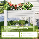 Elevated Raised Garden Bed with Wheels,Outdoor Large Resin Patio Planter Box Stand Divisible with Drain Plug,Water Monitor for Plants Vegetables Flowers Fruits(Ashen) by GreenHaven Gardens