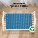 KeaBabies 2-Pack Organic Crib Sheets for Boys, Girls - 52x28 Fitted Crib Mattress Sheet Neutral, Breathable Jersey Cotton Cover for Baby Bed, Toddler Mattress, Soft & Cute Prints (Space Quest) by TinyTreasures Baby Boutique