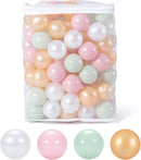 GOGOSO Ball Pits Balls for Toddlers Pack of 50 100 200 Plastics Shape Ball Non-Phthalate Non-BPA Non-Toxic 2.2-Inch Crush Proof Play Balls by TinyTreasures Baby Boutique