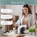 Barnyard Designs Indoor Herb Garden Planter Set with Tray, Metal Windowsill Plant Pots with Drainage for Outdoor or Indoor Plants, Set/3 (Cool Grey) by GreenHaven Gardens
