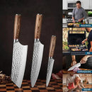 KOFERY 5PCS Chef and BBQ Knife Set with Roll Bag, High Carbon Stainless Steel Knives for Precise Cooking, Outdoor Meat Cutting(Include Sharpening Steel) by CozyNest Decor