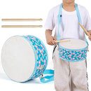 Kids Drum Set with Adjustable Strap: Toddler Musical Instrument for Ages 3-5, Wearable Drum Kit with Drumsticks, Educational Percussion Toy for Rhythm Music Development (Blue) by TinyTreasures Baby Boutique