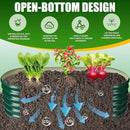17" Tall Elevated Oval Metal Raised Garden Bed - 5ft x 2ft in Size and 0.8MM Thick Durable Planter Bed/Box for Vegetables Flowers Succulent at Patio/Garden Outdoor (Dark Green, 5X2X1.4 FT) by GreenHaven Gardens