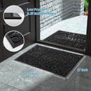 Yimobra Welcome Mat Outdoor, 29.5x17 Waterproof Door Mat Outside Entrance, All-Weather Non Slip Front Door Mat, Low-Profile Entryway Mat Indoor, Porch and Patio, Black by CozyNest Decor