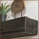 Handmade Fireplace Mantel Shelf 60", Extra Wide Rustic Wood Mantles for Over Fireplace, Wall Mounted Floating Mantel Shelves for Living Room Decor (Ebony, 60Lx6Hx8D) by CozyNest Decor