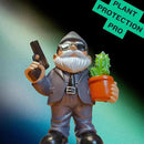Gnome Decoration for Garden & Home - Professional Hitman Look Statue, Léon Inspired 8.7 Inch Resin Decor, Unique Outdoor Gift for Women/Men by CozyNest Decor