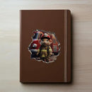 Firefighter Mouse in Mouse Hole Decal - Mouse Hole 3D Wall Sticker by CozyNest Decor
