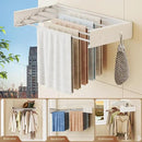 Upgrade Wall Mounted Clothes Drying Rack, 31.5 Inch, Foldable, Collapsible, Retractable, White by CozyNest Decor
