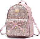 I IHAYNER Girls Bowknot Cute Leather Backpack Mini Backpack Purse for Women by TinyTreasures Baby Boutique