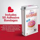 BioSwiss Bandages, Donut Shaped Self Adhesive Bandage, Latex Free Sterile Wound Care, Fun First Aid Kit Supplies for Kids, 50 Count by TinyTreasures Baby Boutique