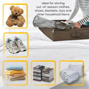 Brown Low Profile Under Bed Storage Containers 5 inches high, 33.8"x 17.7"x 5.1", Sturdy Underbed Shoe Storage Organizer, Foldable Fabric Under the Bed Storage Bins - Pack of 2 by CozyNest Decor