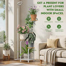 TOSKING 48" Tall Plant Stand Indoor with Full Spectrum LED Grow Lights & Timer – 5-Tier Corner Plant Shelf for Home, Office, Balcony (Grow Light 5 Tier-White) by GreenHaven Gardens