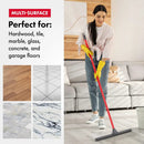 Tyroler Floor Squeegee for Concrete Floor, 17" Heavy Duty Squeegee for Floor, Squeegee Broom for Floor with 55" 4 Part Handle Perfect for Tiles, Marble, Garage, Deck, Patio, Bathroom, Shower, Window by GreenHaven Gardens