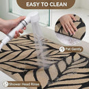 Front Door Mat Indoor Outdoor Entrance, 24''x35'' All-Season Waterproof Welcome Mat, Heavy Duty Non-Slip Rubber Backing, Patio Porch Doormat, Low Profile, Trap Dirt and Moisture, Brown by CozyNest Decor