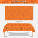 2 Pcs Halloween Tablecloth - Plastic Halloweens Spider Webs Table Cloth, Orange Disposable Rectangle Spiderweb Table Cover for Halloween Party Decorations Supplies Favors Tables Decor, 108 x 54 Inch by CozyNest Decor
