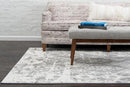 Unique Loom Rosso Collection Vintage, Geometric, Bohemian, Traditional, Distressed, Southwestern Area Rug, Rectangular 5' 0" x 8' 0", Light Gray/Ivory by CozyNest Decor