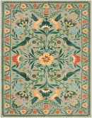 Moynesa Washable 8x10 Area Rugs for Living Room, Ultra Thin Soft Boho Bedroom Rug Stain Resistance, Low Pile Indoor Bird Pattern Sage Green Large Carpet for Nursery Dining Room Under Table by TinyTreasures Baby Boutique