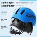 ZIFFY Kids/Toddler Bike Helmet, Adjustable, Lightweight, Safety Certified Scooter Helmet for Boys & Girls with Washable Inner Lining, 2 Sizes, 4 Colors – Fits Toddlers to Youth by TinyTreasures Baby Boutique