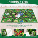 Kids Carpet Playmat Rug 5 x 7 ft Player Car Rug, City Life Traffic Road Map Mat Educational Game Area Mat for Toddler Children Playroom Classroom Bedroom(Green) by CozyNest Decor
