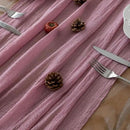 Table Runner Dusty Rose Cheesecloth Gauze 120 Inch 10 FT Rustic Boho Cheese Cloth Runner for Wedding Baby Shower Bridal Shower Garden Party Sheer Home Decorations by CozyNest Decor