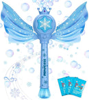 Bubble Machine for Kids, Automatic Electric Frozen Toys for Girls Princess Bubble Wand Maker Blower, Musical&Light Up Bubble Toys for Toddlers Outdoor, 3 4 5 6 7 8 Year Old Gifts by TinyTreasures Baby Boutique