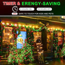 KNONEW 600ft 1500 LED String Lights Outdoor Christmas Lights 8 Modes & Timer Fairy Light Plug in Waterproof LED String Lights for Xmas Yard Tree Wedding Party Holiday Decorations (Red and Green) by GreenHaven Gardens