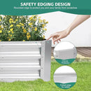 Galvanized Raised Garden Bed - 4x2x1ft Metal Garden Planter Box Outdoor | Steel Raised Bed Kit with Bracing Rods, Gloves for Gardening Vegetables Fruits and Flowers (Silver) by GreenHaven Gardens