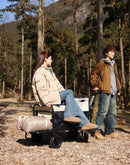 Whitsunday Collapsible Wagon with Tailgate for Camping Outdoor (Dark Grey, No Table) by GreenHaven Gardens