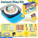 Innofans Pottery Wheel for Kids - Complete Pottery Kit & Tools for Beginners, Plug-in Rechargeable Battery, Upgraded Detachable Turntable Adjustable Speed, DIY Clay Maker for Kids 9-12 (Patented) by TinyTreasures Baby Boutique