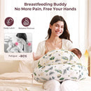 Momcozy Pioneering Safety Fence Nursing Pillow for Breastfeeding- Wider Feeding Pillows for More Support for Mom & Baby- Easier Nursing & Hand Free- Fit for All, Removable Cotton Cover by TinyTreasures Baby Boutique
