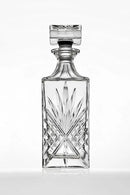 Whiskey Decanter for Scotch, Liquor, Vodka, Wine or Bourbon - Irish Cut 750ml by CozyNest Decor