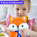 KRAFUN Fox Animal Sewing Kit for Kids Beginner My First Art & Craft, Includes Fox Doll Stuffed Animal, Instructions & Plush Felt Materials for Learn to Sew, Embroidery, Age 7 8 9 10 11 12 by TinyTreasures Baby Boutique