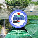 Pond Fountain Aerator with Time Controller-15000 GPH,110V 1HP 750W Floating Fountain Aeration System for Large and Small Ponds,Aerator Water Pump for Outdoor Ponds & Lakes with 15A/100FT Power Cord by GreenHaven Gardens