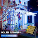 JMEXSUSS 2 Pack Blue and White Solar Christmas Lights, Total 400 LED 151FT Solar String Lights Outdoor Waterproof, 8 Modes Solar Light for Outside Tree Patio Christmas Decorations by GreenHaven Gardens