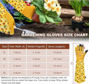 DLY Gardening Gloves for Women, Rose Gloves Gardening Thorn Proof, Long Garden Gloves for Women, Breathable Cowhide Leather Gauntlet (Large, Yellow by GreenHaven Gardens