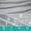 4-Pack Fitted Crib Sheets for Boys and Girls - Breathable, Soft Microfiber Baby Sheets in Grey and Pink by TinyTreasures Baby Boutique