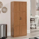 Sauder Select Storage Cabinet, Pantry Cabinet Kitchen Storage with Adjustable Shelves, Bathroom Storage Cabinet, in Highland Oak