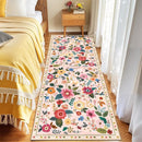 Floral 2x8 Area Rug Machine Washable Soft Print Boho Carpet Non Slip Doormat Low Pile Flower Area Rugs for Living Room Bedroom Nursery Kitchen Dining Room Indoor-Pink by TinyTreasures Baby Boutique
