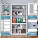 Bookcase, 5-Shelf Industrial Bookshelf, Large Storage Space, Adjustable Bookshelves, Perfect for Living Room, Home Office, Garage, Ideal for WFH Essentials & Home Office Upgrade by CozyNest Decor
