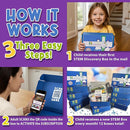 Stem Learning 6 Monthly Subscription Box Kits w/ 18 Projects - Summertime Remote School Building Toys - Science, Technology, Engineering, Mathematics - Activities for Kids Boys & Girls Ages 7-12 by TinyTreasures Baby Boutique