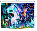 Delur Fantasy Forest Tapestry Enchanted Forest Mystical Magical Tree Tapestry Psychedelic Abstract Nature Landscape Wall Hanging Headboard for Bedroom Living Room Home Decor (51.2" x 59.1") by CozyNest Decor