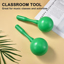 Maracas for Kids Adults, 8 Inch, Set of 2, Green by TinyTreasures Baby Boutique