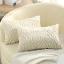 decorUhome Fall Throw Pillow Covers 12x20 Inch Set of 2, Soft Plush Decorative Faux Fur Beige Solid Couch Pillow Covers, Accent Farmhouse Neutral Lumbar Euro Pillow Cases for Sofa Bed Living Room by CozyNest Decor